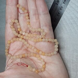 4mm Peachy Agate 15-inch Strand #2